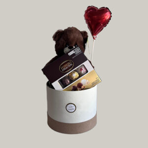 Box Encanto com Pelúcia, Ferrero Rocher Collection e Balão de Coração