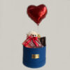 Box Azul Coração, Chocolate e Pelúcia