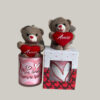2 CANECAS COM CHAVEIRO PELUCIA NA CAIXA e FORA