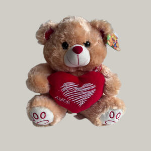Urso Amor Mini – Pelúcia 35cm com Coração
