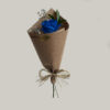 Rosa Azul Encantada no Papel Kraft – Unidade